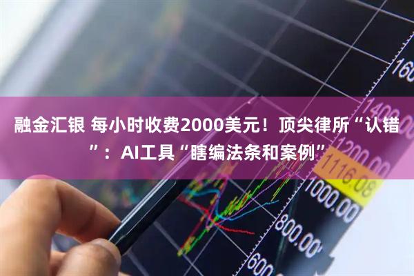 融金汇银 每小时收费2000美元！顶尖律所“认错”：AI工具“瞎编法条和案例”